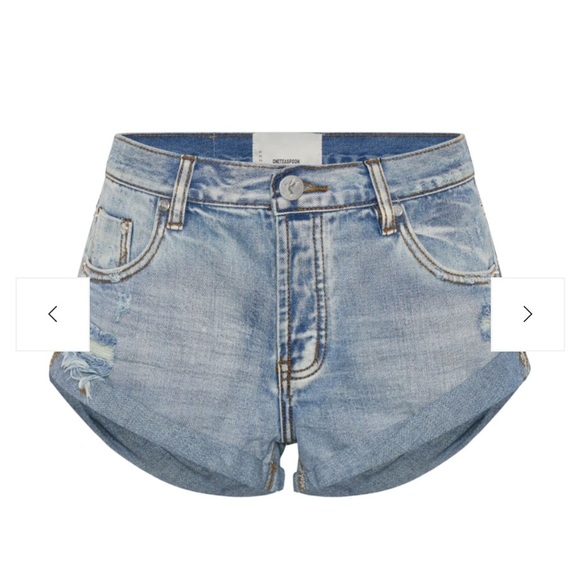 Bandits Low Waist Denim Shorts 
Hendrixe Blue One Teaspoon Size 31 - Picture 5 of 8